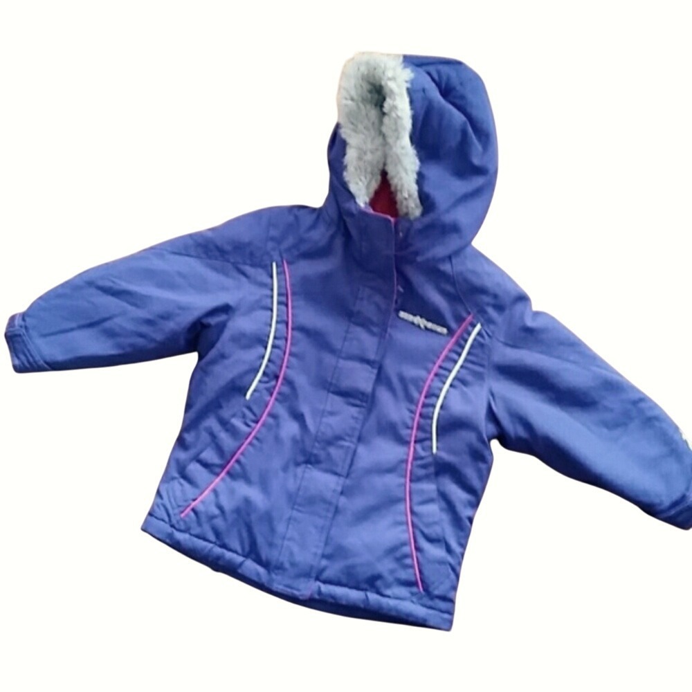 Zero Xposur Purple‎ Winter Zip Jacket with Hood Size 4 Small